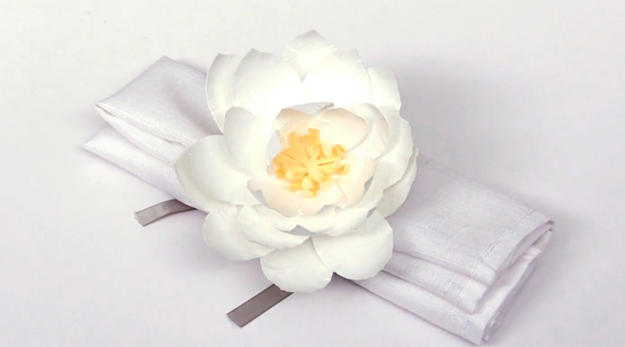 flower napkin holder