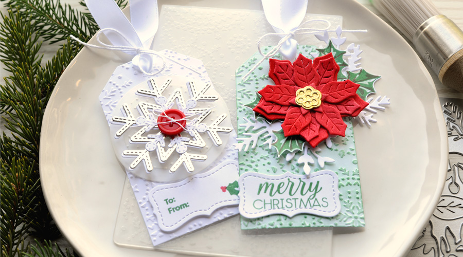 embossed gift tags