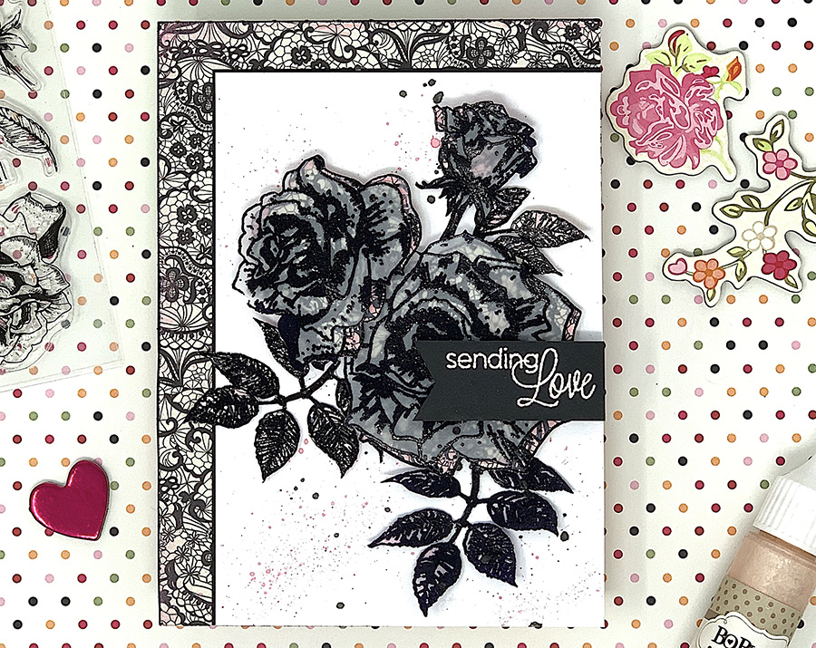 Black Rose Card
