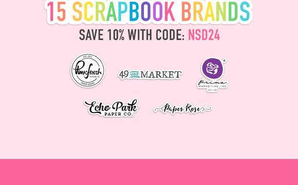 Take 10% OFF 15 Scrapbook Brands