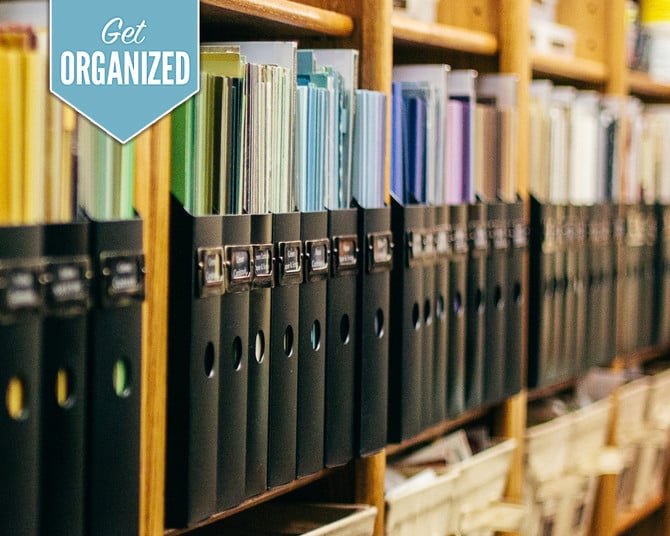 Get Organized  Scrapbook Storage Solutions 