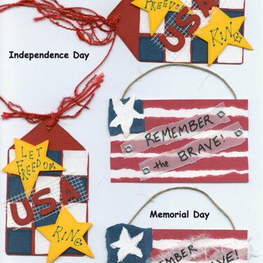 Tags Swap - Independence and Memorial Days tags
