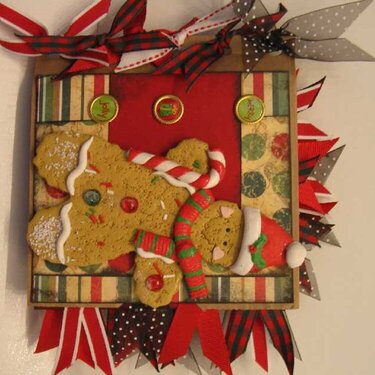 Gingerbread Christmas paper bag album