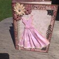 Pink dress accordian album