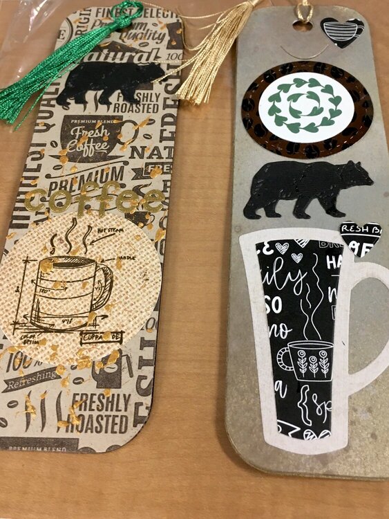 Coffee Inspired Bookmarks.