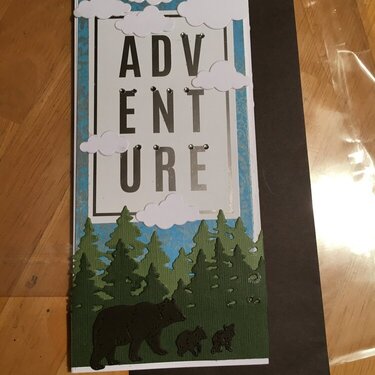 Bear Family Card, Birthday, Adventure.