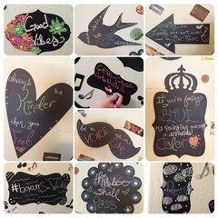 AC Chalk Markers and Adornit Chalkboard Shapes