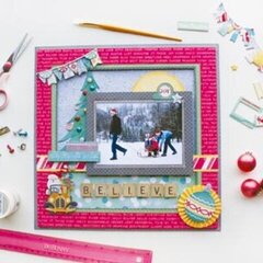 So much fun going on in the Candy Cane Lane Collection from Bo Bunny