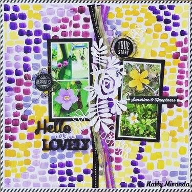 Hello Lovely 12x12 Layout