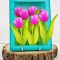 Magenta Tulips for Mom