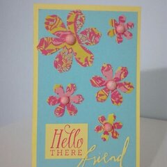 Flower greeting card