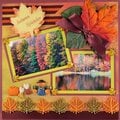 Scrapbook Page Hanging - Autumn in Vermont