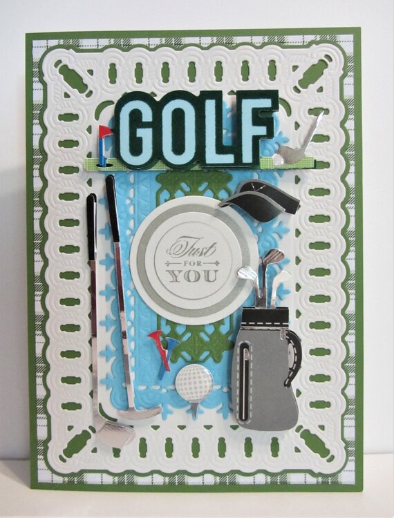 Golf 3D Concentric Card