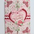 Valentine Shutter Card Closed with Belly Band