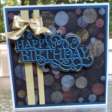 Rotating Stamps Birthday Card