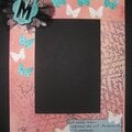 Altered Matte Frame - French Word Butterflies