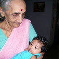 Disha with maternal Granny