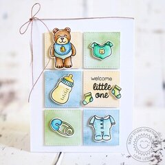 Sunny Studio Stamps Baby Bear Card by Lexa Levana