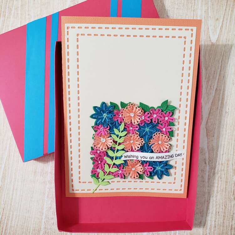 Floral Stitched Card