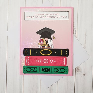 Girl Gnome Graduation Card