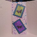 Card with butterfly skies stencil by Kaiser Craft
