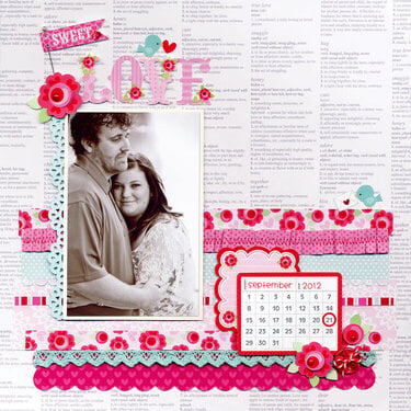 Sweet Love featuring new Lovebirds Collection from Doodlebug Design
