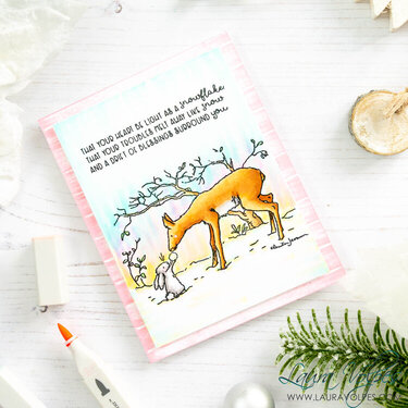 Magical Winter Card with Colorado Craft Company