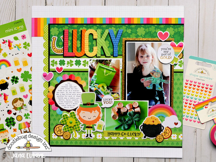 Doodlebug Design Lots O&#039; Luck - Lucky Layout