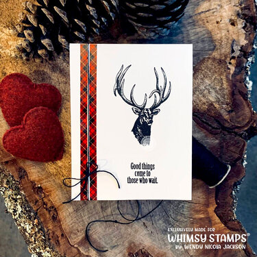 Majestic Stag Head Christmas Card