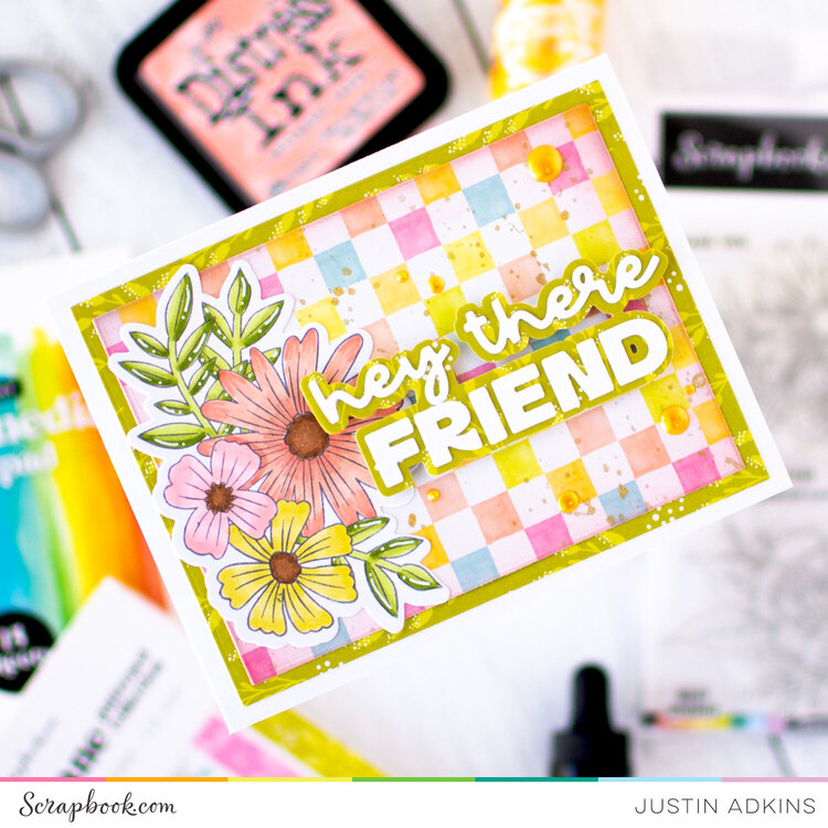 Hey There, Friend Floral Card
