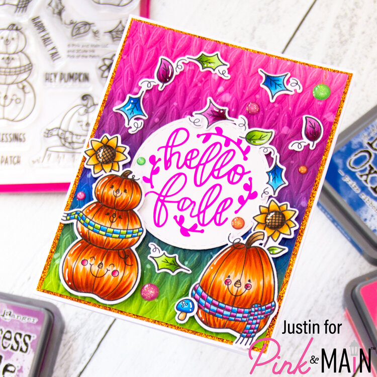 Hello Fall Foiled &amp; Textured Card
