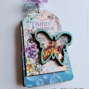 Fairie Wings Butterfly Shaker Tag Album 