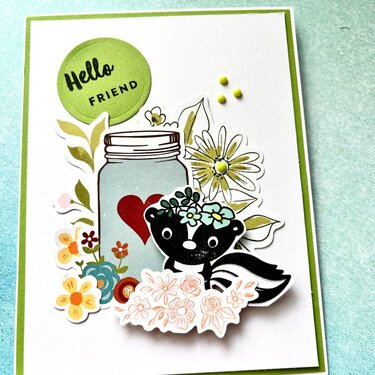 card, using Little Stinker Stamp set from CTMH