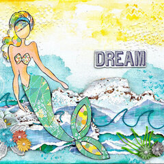 Mermaid Canvas - Prima and Julie Nutting