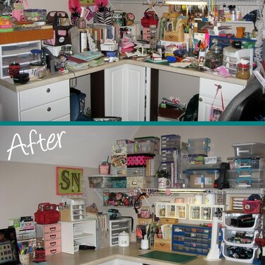 My DISASTEROUS Craft Space!
