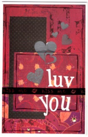 luv you**Valentine&#039;s Day Card