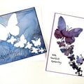 Butterfly sympathy cards