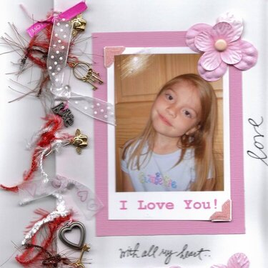 &amp;quot;I LOVE YOU WITH ALL MY HEART&amp;quot; VALENTINE&#039;S DAY CARD
