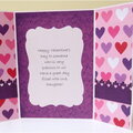 Dress Multi Hearts Valentine Card Inside