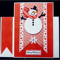 Snowman Banner Xmas Card
