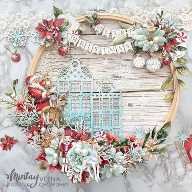 Christmas decor with &quot;White christmas&quot; line and Chippies by Veena Chowdhry