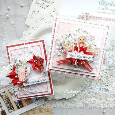 Cards wirh &quot;White christmas&quot; collection by Dominika Panicka Sionek