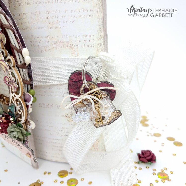 Pop up card with box with &quot;Bohemian wedding&quot; collection by Stephanie Garbett