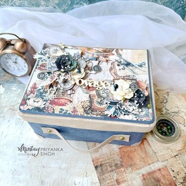 Suitcase box with "Traveller" collection by Priyanka Singh