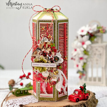 Christmas gift box with "White christmas" collection by Anna Kukla