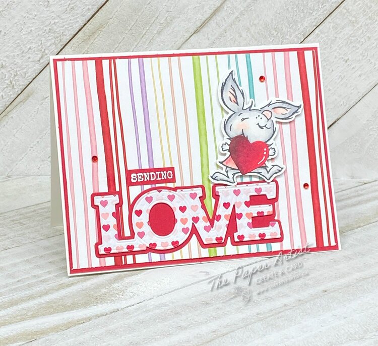Sending Love Hand Made Card