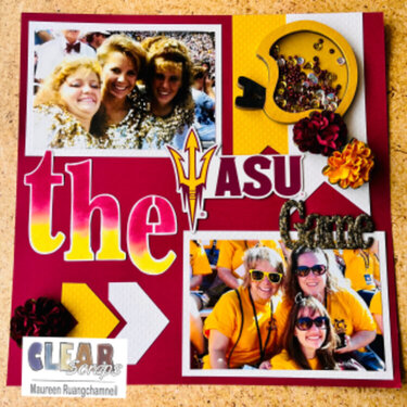 The Big Game Scrapbook Page
