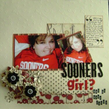 Sooners girl? Not on your life