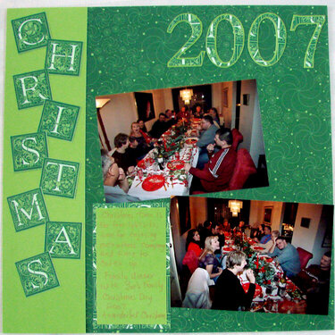 First Page of Christmas Day 2007 Album