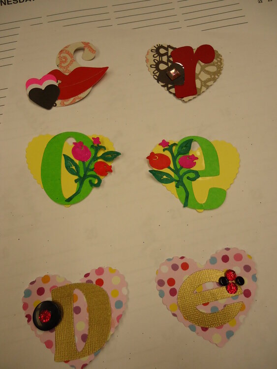 Winter/Christmas/New Year/Valentines LOTW Swap Letters